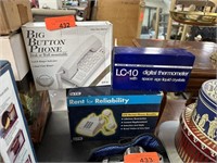 2PC PHONE LOT & LC10 THERMOMETER