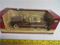 1949 Ford Convertible DieCast Car in Box