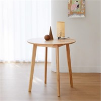Livinia Canberra 27.6" Round Wooden Dining Table