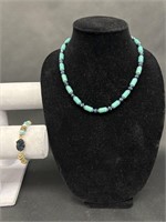 Turquoise Style Necklace and Bracelet