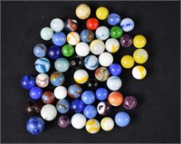 57 Assorted Marbles