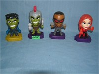 Group of character and superhero toys