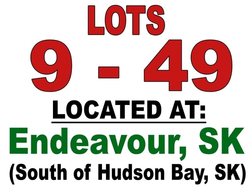 Lots 9 - 49 / LOCATED AT: Endeavour, Sk