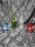 4 Pieces Colored Glass