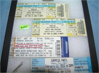 Group of collectible tickets includes concert and