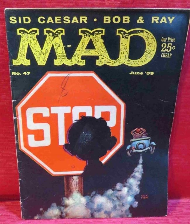 1959 MAD Magazine No.47 Early 25 Cent Issue Humor