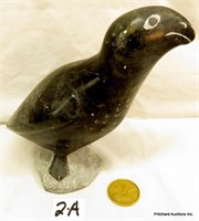 Inuit "Bird Soapstone Figurine