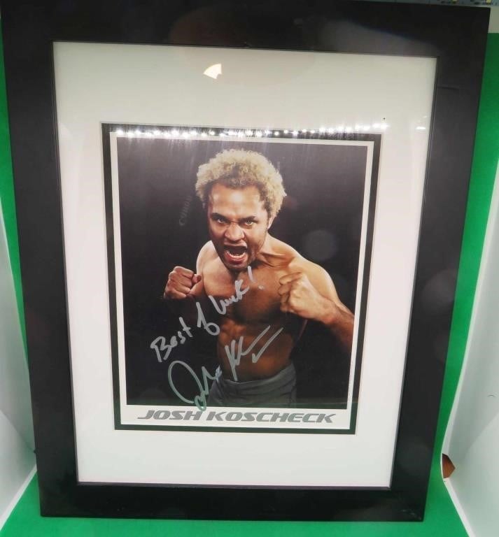 Signed Josh Koscheck Framed Picture With COA 2007