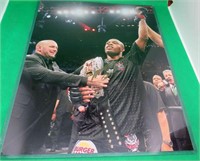 SIGNED Anderson Silva 11x17" Photo In Top Loader