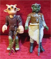 1980's Lot 2 Star Wars Figures Ree Yees Klaatu