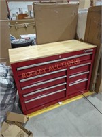 Husky 42" 8-drawer mobile workbench red