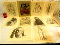 9 Kathe Kollwitz Drawing In Folder