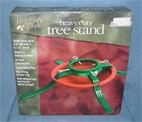 Vintage new in the box all metal Christmas tree st