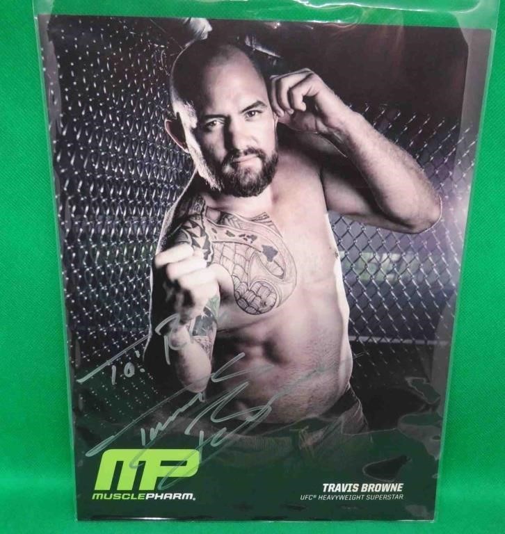 Signed Travis Browne 8x10" Photo UFC Fighter
