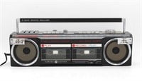 Vintage GE 3 Band Radio Tape Deck Boombox