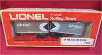 Lionel CP Rail Flat Car Vans O Gauge Trains w Box