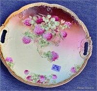 Early Royal Vienna Lucky Glover Handled Plate