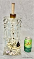 Early Electric Hanging Crystals Mantle Lamp