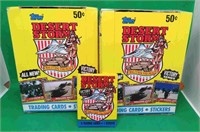 2x 1991 Topps Desert Storm 36 Pack Wax Boxes