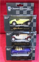 New Ray Lot 3 Classic Cruisers Die Cast Cars MIB