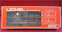 Lionel Auto Carrier Car 6-9123 O Gauge w Box