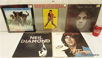 5 Vintage Rock & Roll Vinyl Records