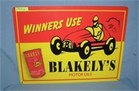 Winner's use Blakelys motor oil retro style advert