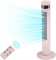 Antarctic Star Tower Fan 36in  Pink  3-Speed