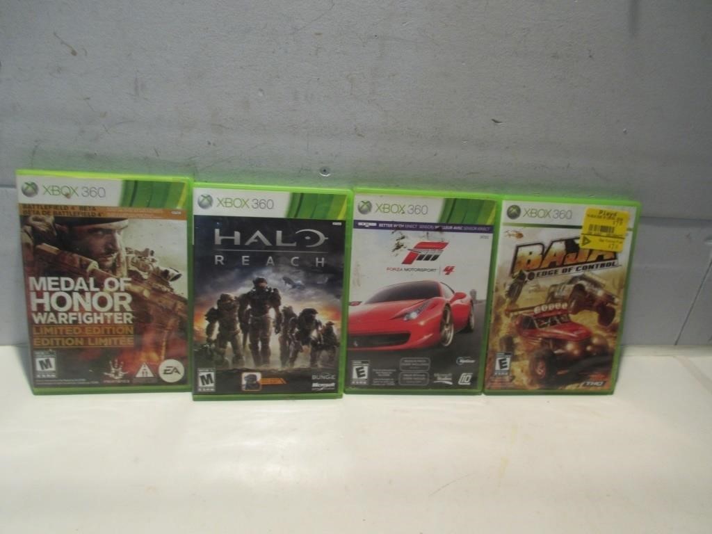 LOT OF 4 XBOX 360 GAMES