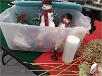 Tote with Lid, Christmas Items