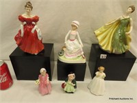 6 Female Royal Doulton Figurines