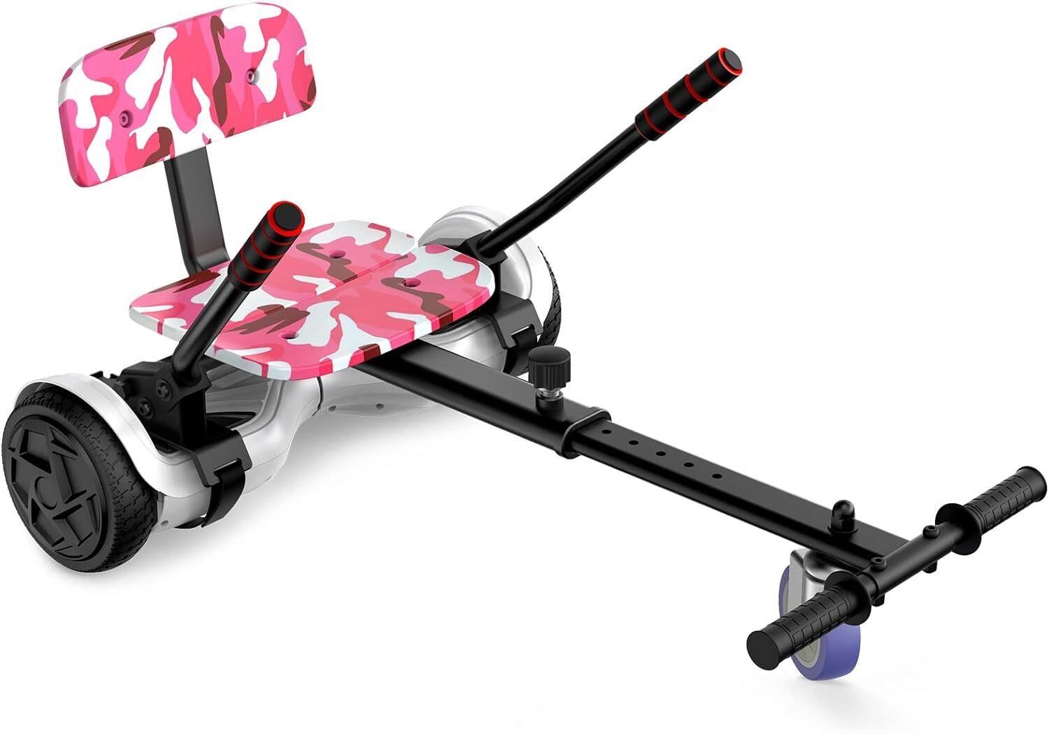 LIEAGLE Go Kart Hoverboard Seat  Camo Pink