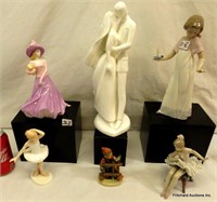 6 Collectible Porcelain Figurines