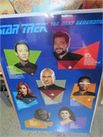 1992 Star Trek TNG Full Size Cast Poster Sealed