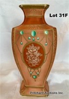 Outstanding Large Nippon Vase C1910