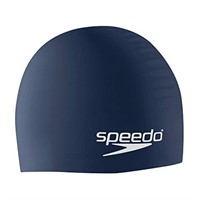 Speedo unisex adult Silicone Swim Cap, Navy, One