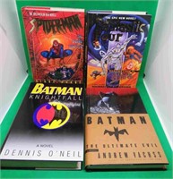 4x DC Comics Hardcover Books Batman Spiderman +
