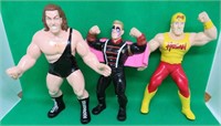 3x WCW Wrestling Figures Hollywood Hulk Hogan +2