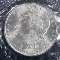 1886 $1 Morgan Dollar NGC MS63 GSA Softpack