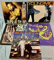 Five 1980's Hip-Hop Vinyl Records