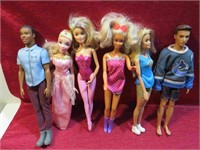 Barbie & Ken Doll Lot 6 Action Figures Toys