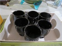 GLASS POTTERY STYLE SAKE CUPS
