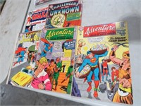 5 DC VINTAGE COMICS SUPERMAN, SHAZAM