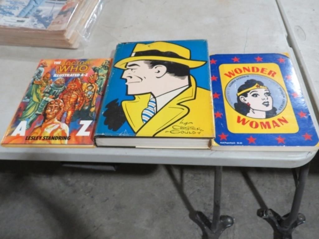 DICK TRACY, WONDER WOMAN, DR. WHO BOOKS