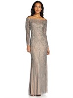 Size 8 Adrianna Papell Women's Beaded Off