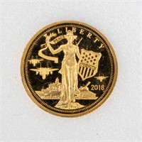 2018 G$5  1/10oz Gold Liberty Pattern