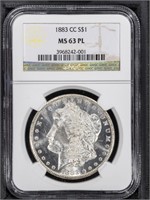 1883-CC 1 Morgan Dollar NGC MS63PL