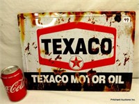 Tin Sign "Texaco Motor Oil"