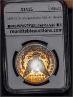 1893-CC $1 Morgan Dollar NGC AU Details