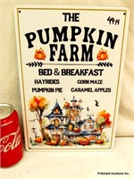 Tin Sign "Pumpkin Farm"